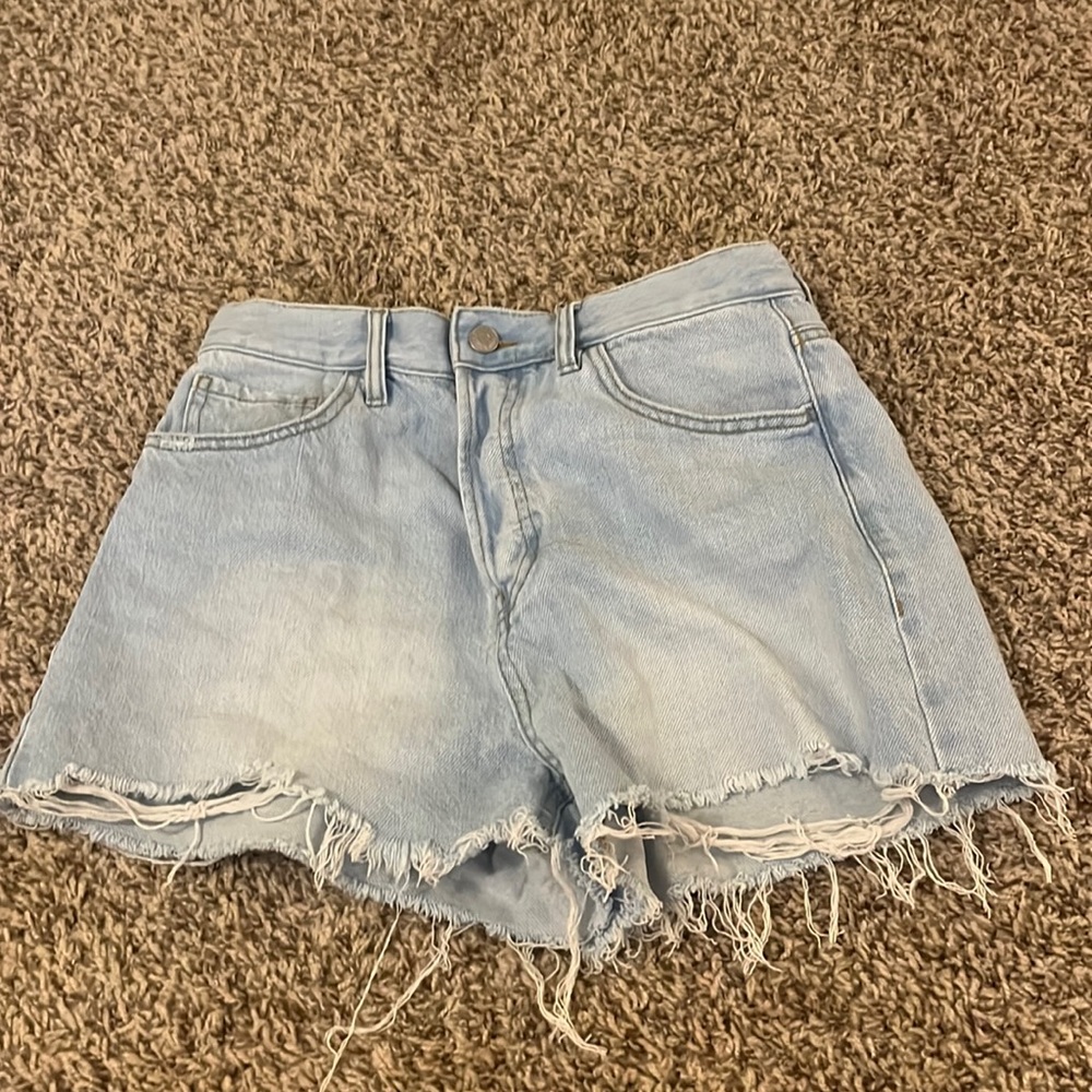 Pacum blue denim mom jean shorts